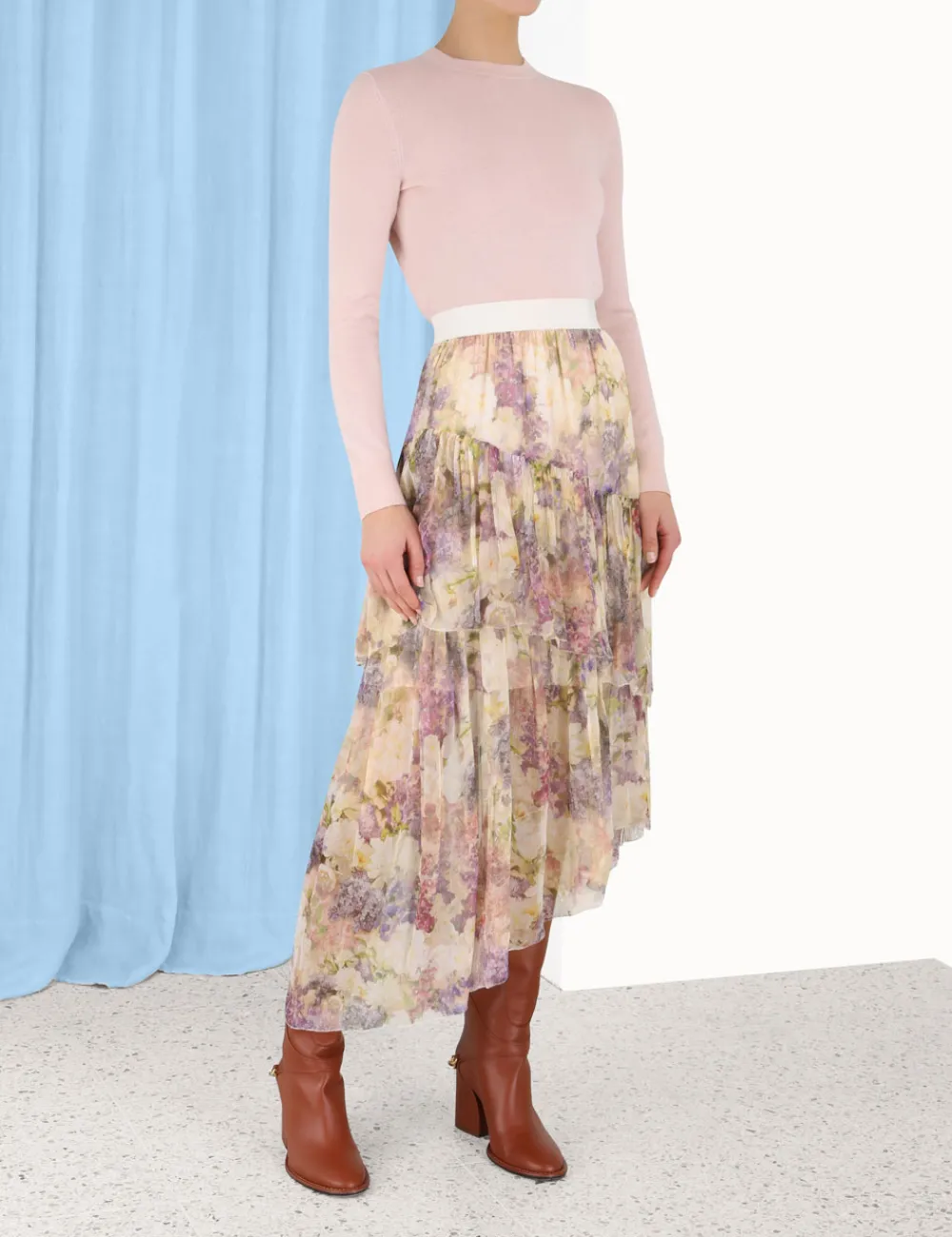 ZIMMERMANN Clothing<Lyrical Asymmetric Skirt