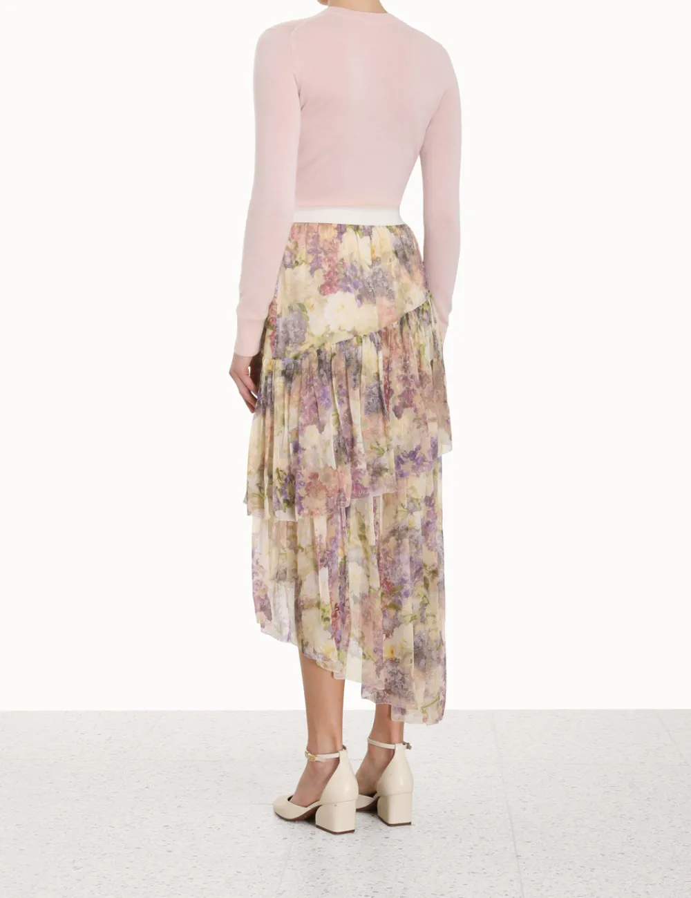 ZIMMERMANN Luminosity<Lyrical Asymmetric Skirt