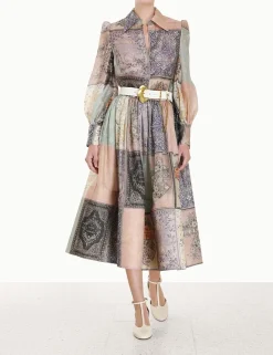 ZIMMERMANN Skirts<Lyrical Book Print Midi Skirt