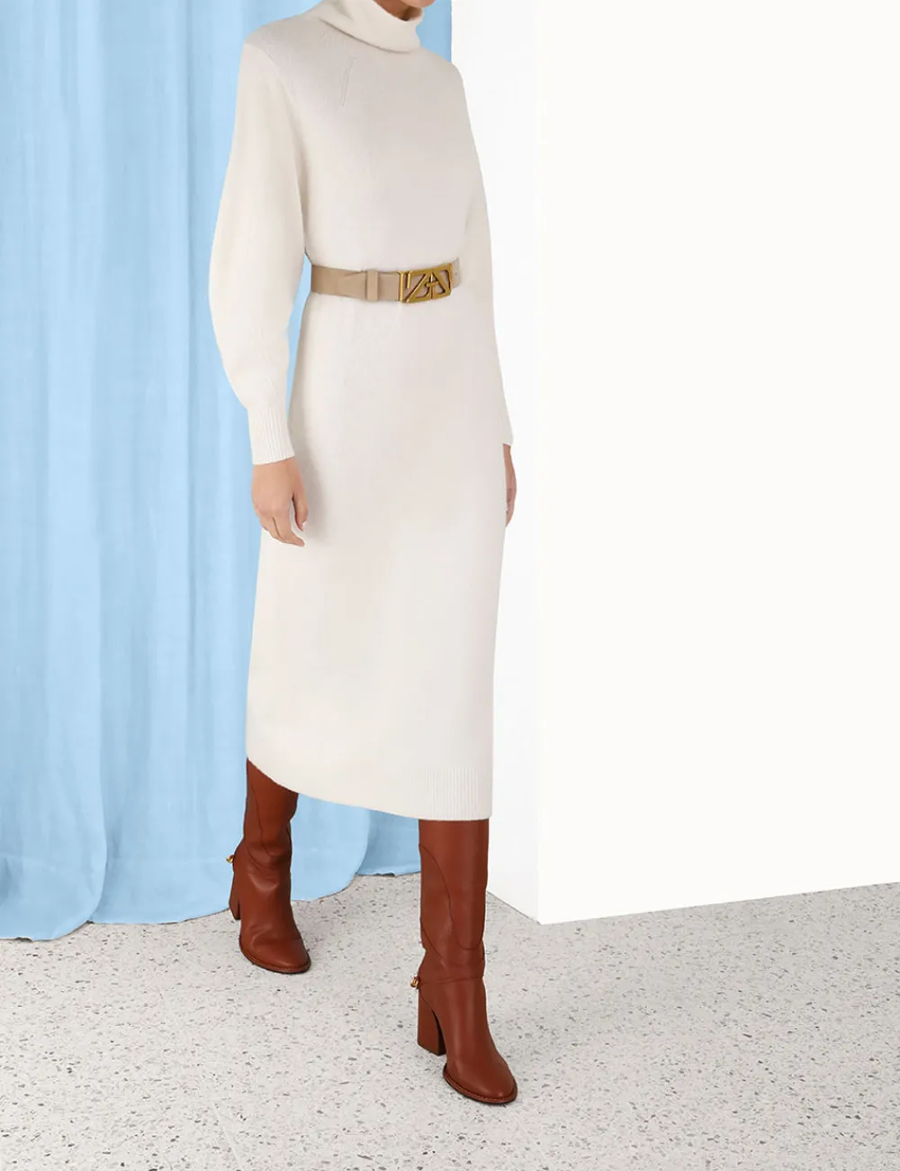 ZIMMERMANN Dresses<Lyrical Brushed Wool Dress