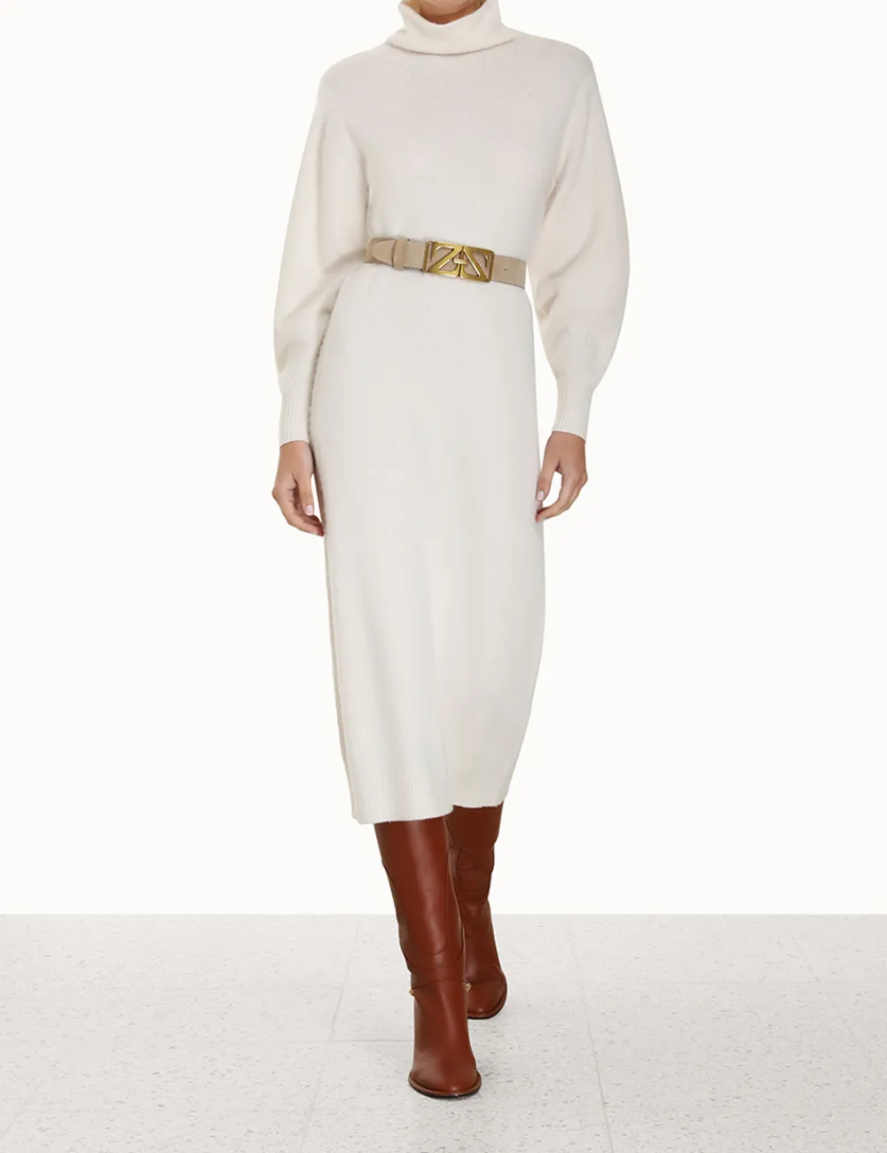 ZIMMERMANN Luminosity<Lyrical Brushed Wool Dress