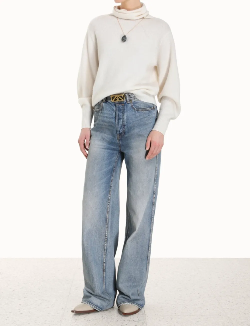 ZIMMERMANN Luminosity<Lyrical Brushed Wool Sweater