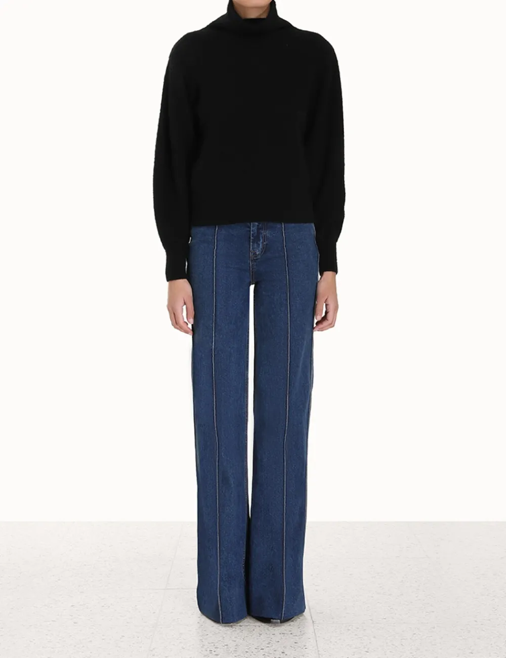ZIMMERMANN Knitwear<Lyrical Brushed Wool Sweater