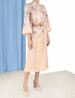 ZIMMERMANN Form & Light<Lyrical Buttoned Midi Dress