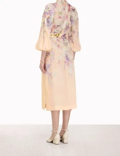ZIMMERMANN Dresses<Lyrical Buttoned Midi Dress