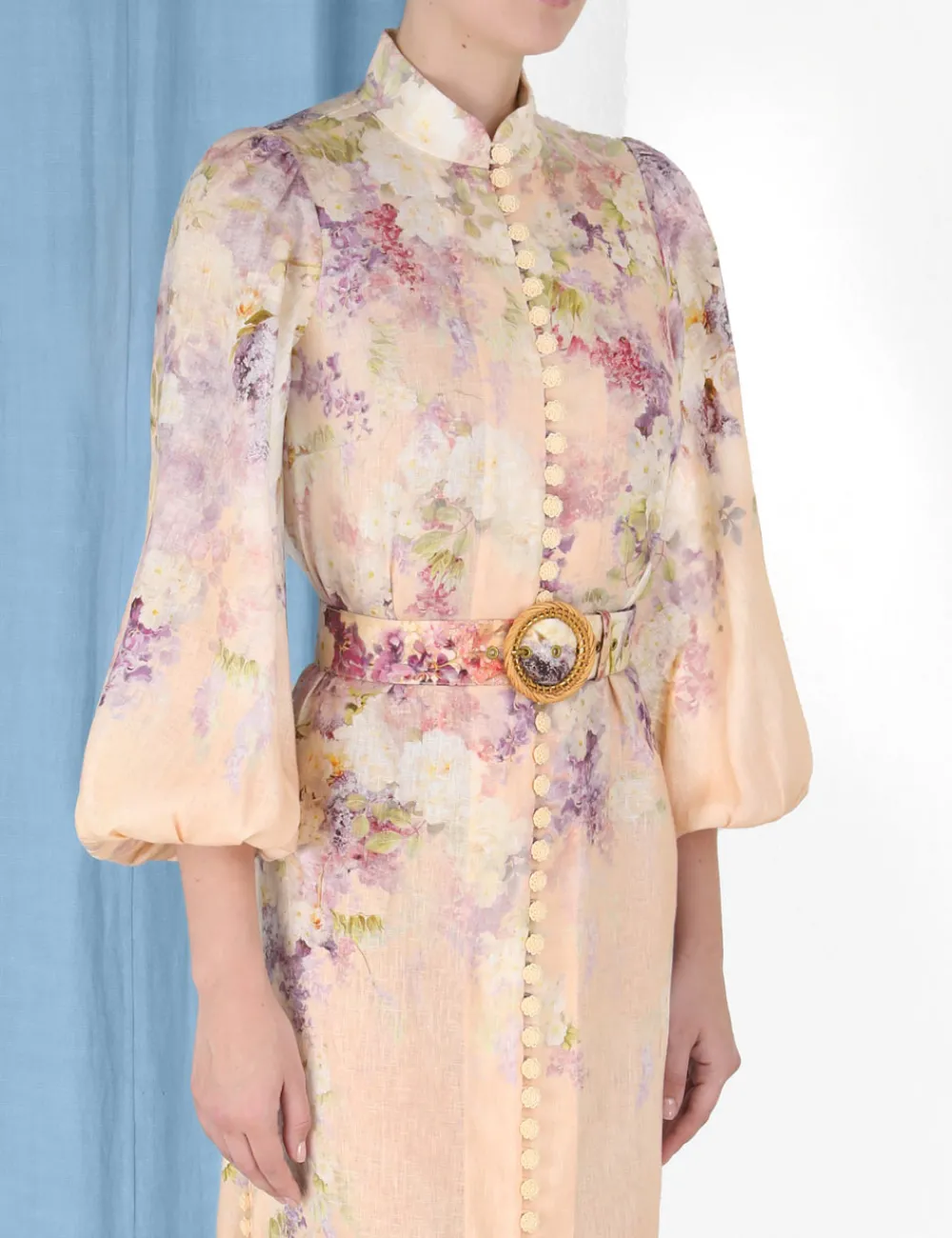 ZIMMERMANN Dresses<Lyrical Buttoned Midi Dress