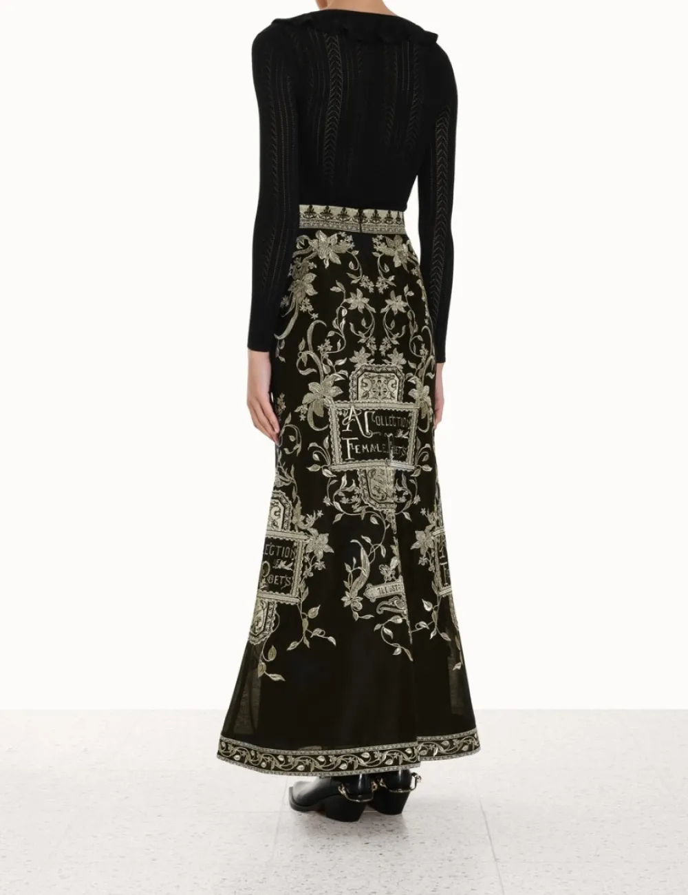 ZIMMERMANN Clothing<Lyrical Embroidery Maxi Skirt