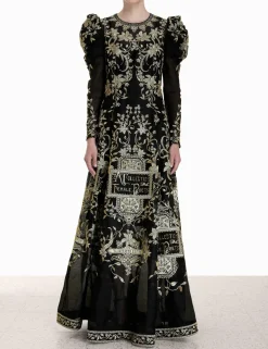 ZIMMERMANN Dresses<Lyrical Embroidery Midi Dress