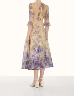 ZIMMERMANN Clothing<Lyrical Flare Sleeve Midi