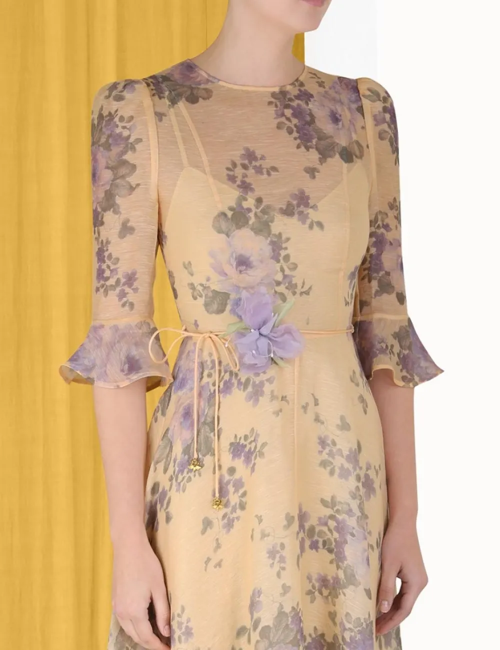 ZIMMERMANN Dresses<Lyrical Flare Sleeve Midi