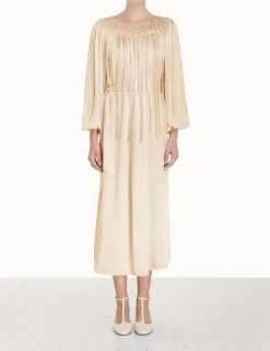 ZIMMERMANN Dresses<Lyrical Fringe Midi Dress