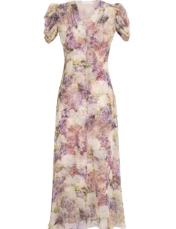 ZIMMERMANN Dresses<Lyrical Gather Sleeve Midi