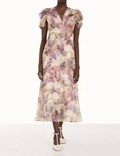 ZIMMERMANN Dresses<Lyrical Gather Sleeve Midi