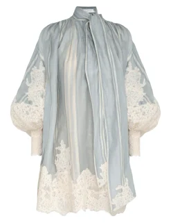 ZIMMERMANN Form & Light<Lyrical Lace Edge Tie Mini
