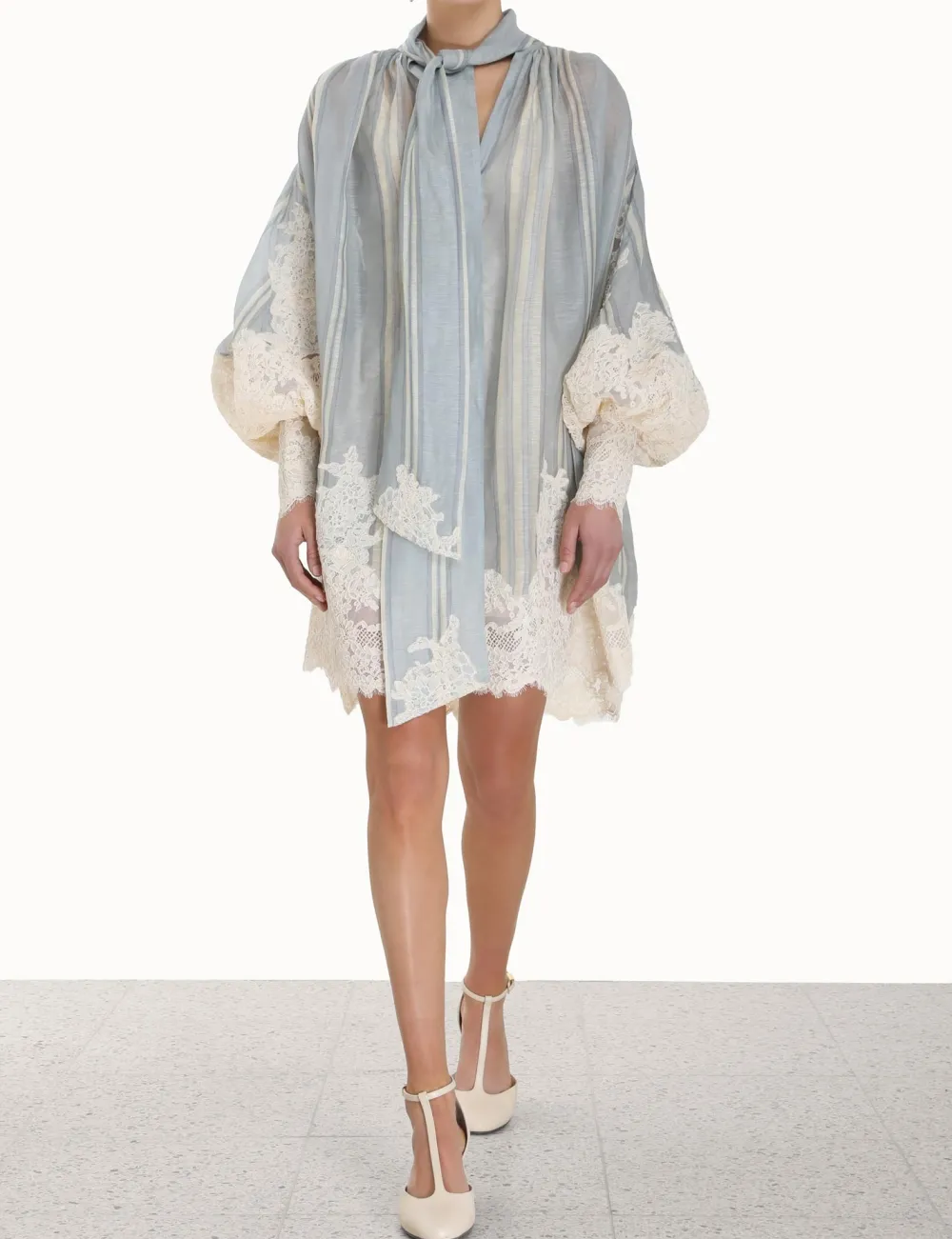 ZIMMERMANN Form & Light<Lyrical Lace Edge Tie Mini