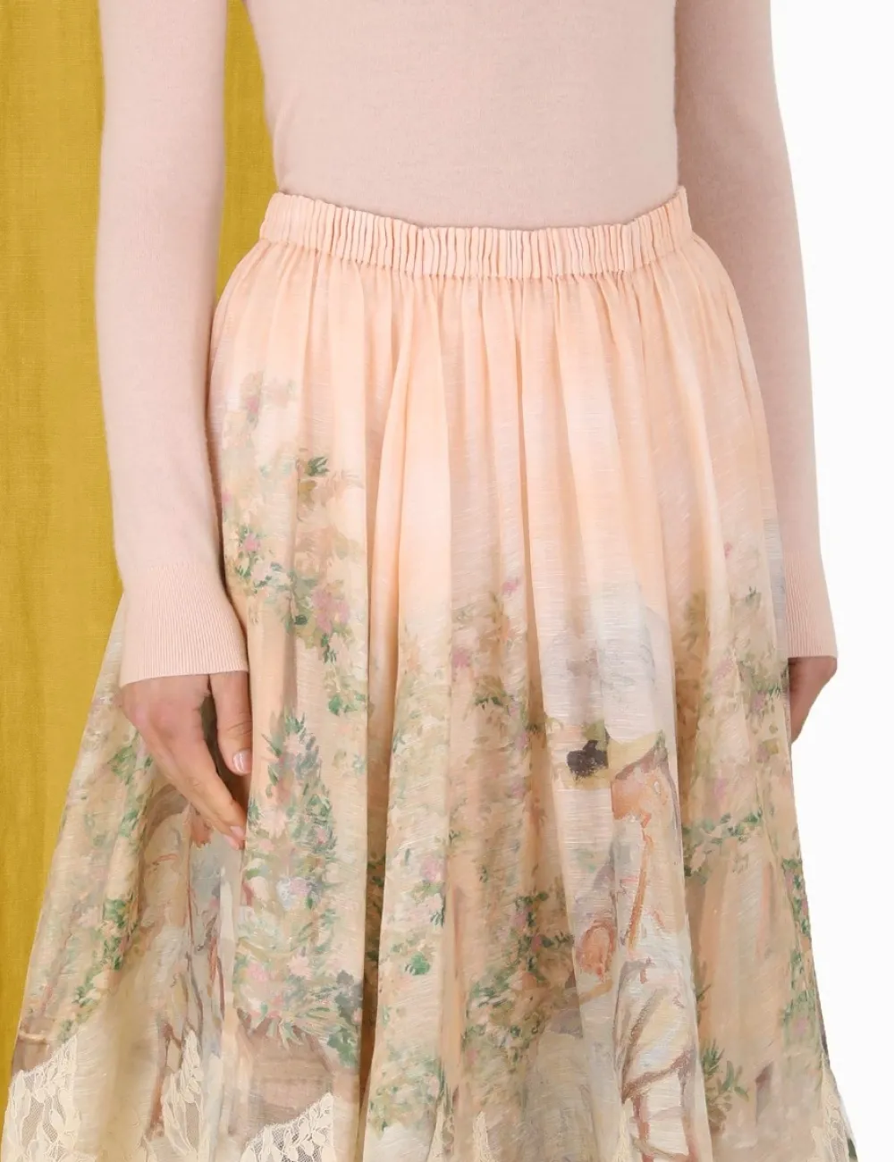 ZIMMERMANN Luminosity<Lyrical Lace Midi Skirt