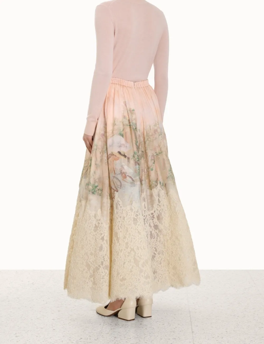 ZIMMERMANN Skirts<Lyrical Lace Midi Skirt
