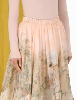 ZIMMERMANN Skirts<Lyrical Lace Midi Skirt