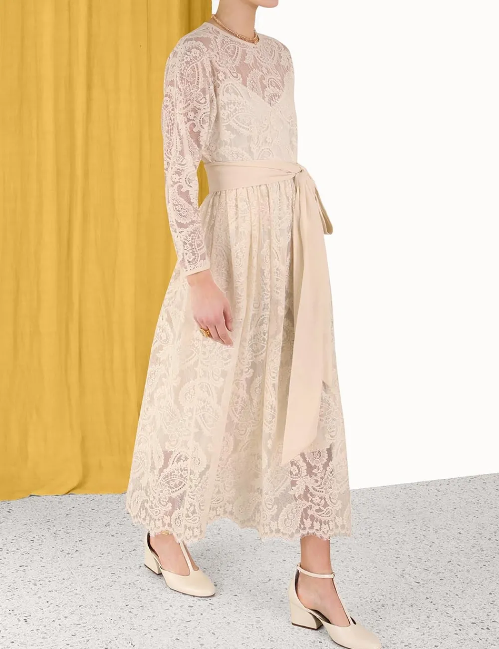 ZIMMERMANN Luminosity<Lyrical Lace Tie Midi