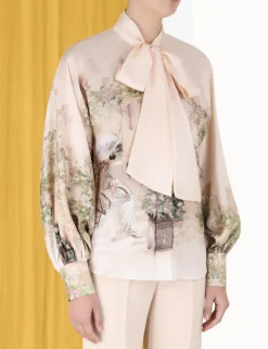 ZIMMERMANN Clothing<Lyrical Neck Tie Blouse