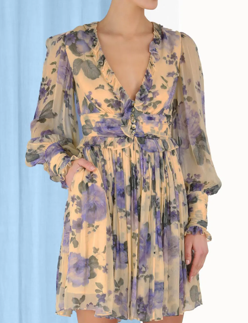 ZIMMERMANN Dresses<Lyrical Ruffle Mini Dress