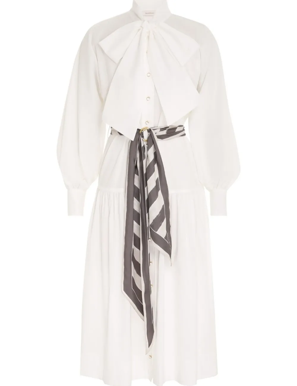 ZIMMERMANN Dresses<Lyrical Scarf Tie Shirt Dress