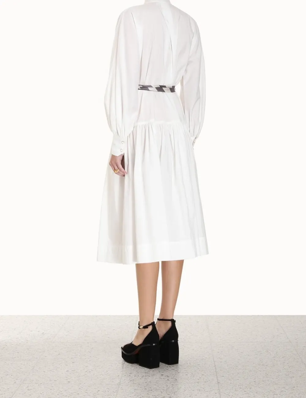 ZIMMERMANN Dresses<Lyrical Scarf Tie Shirt Dress