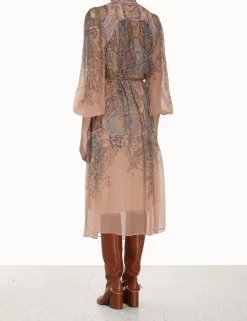 ZIMMERMANN Luminosity<Lyrical Tie Neck Billow Dress