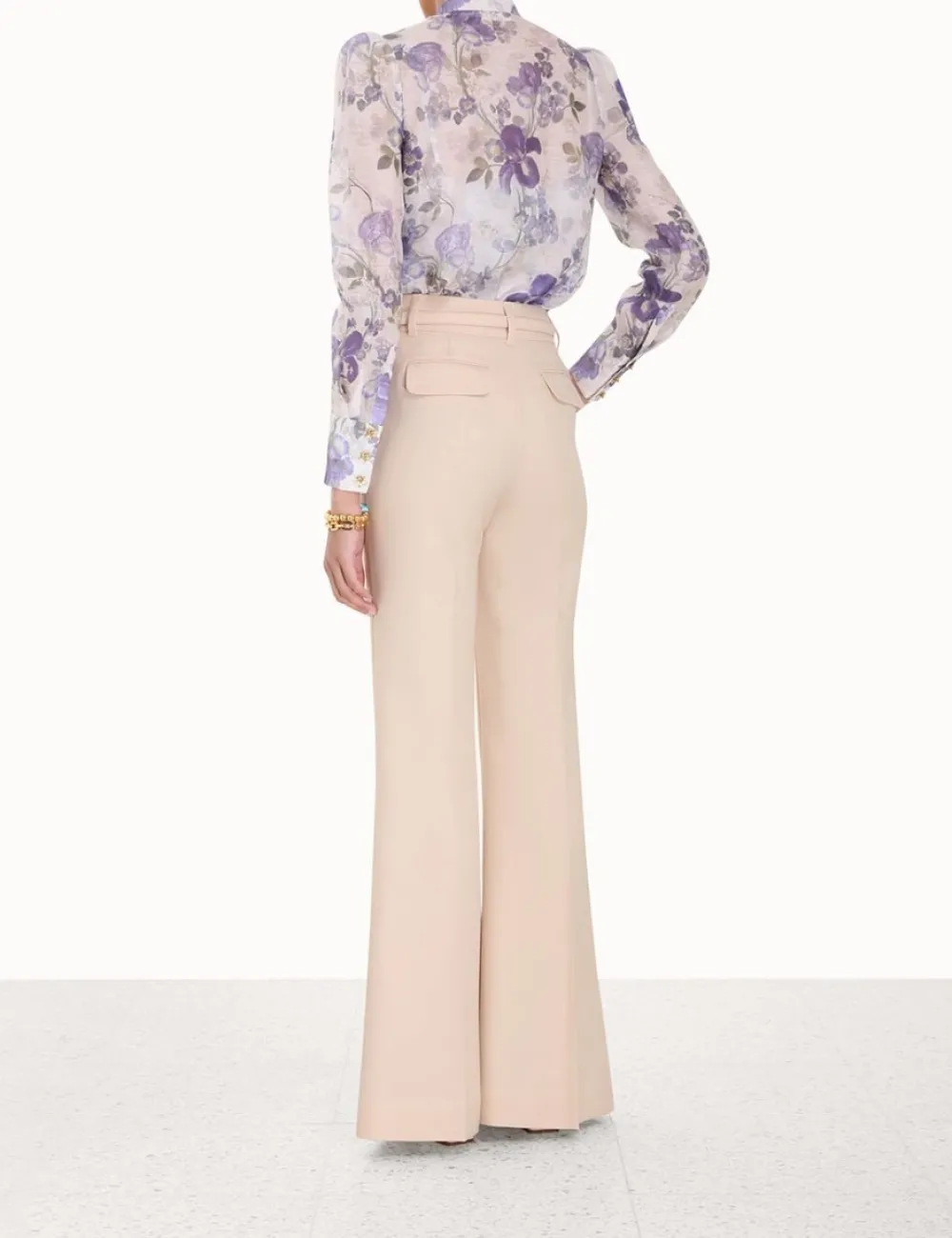 ZIMMERMANN Luminosity<Lyrical Wide Leg Pant