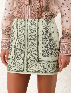 ZIMMERMANN Clothing<Matchmaker Bandana Micro Skirt