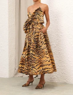 ZIMMERMANN Dresses<Matchmaker Bow Midi Dress
