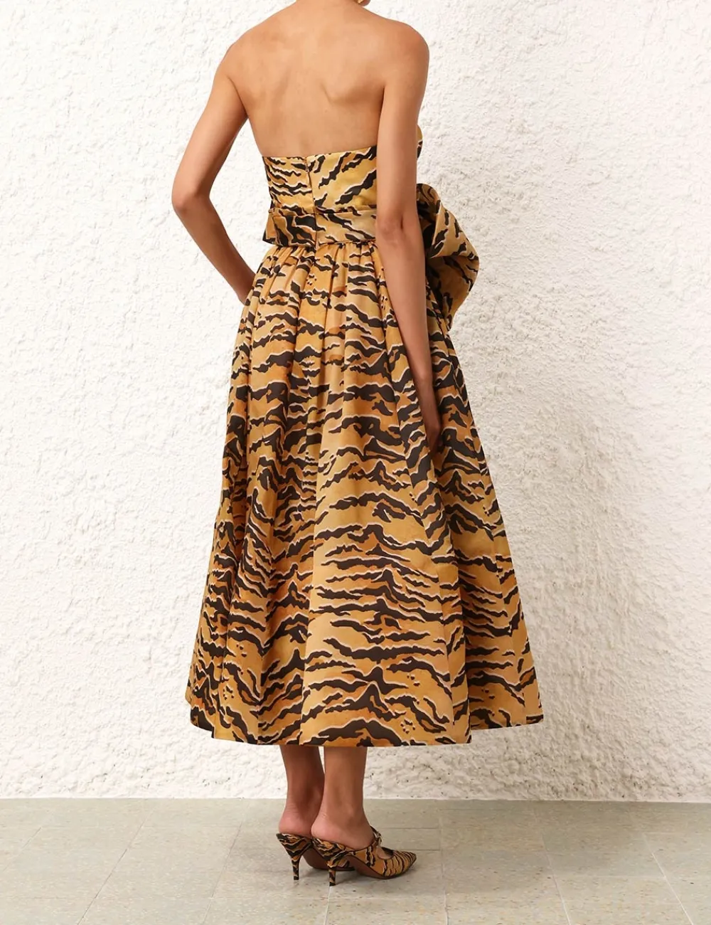 ZIMMERMANN Dresses<Matchmaker Bow Midi Dress