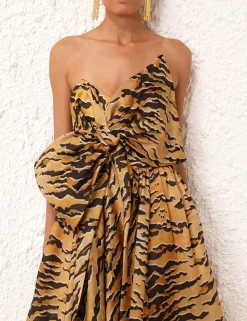 ZIMMERMANN Dresses<Matchmaker Bow Midi Dress
