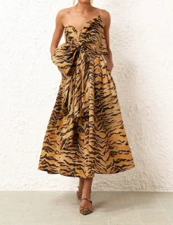 ZIMMERMANN Clothing<Matchmaker Bow Midi Dress