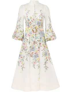 ZIMMERMANN Dresses<Matchmaker Buttoned Midi Dress
