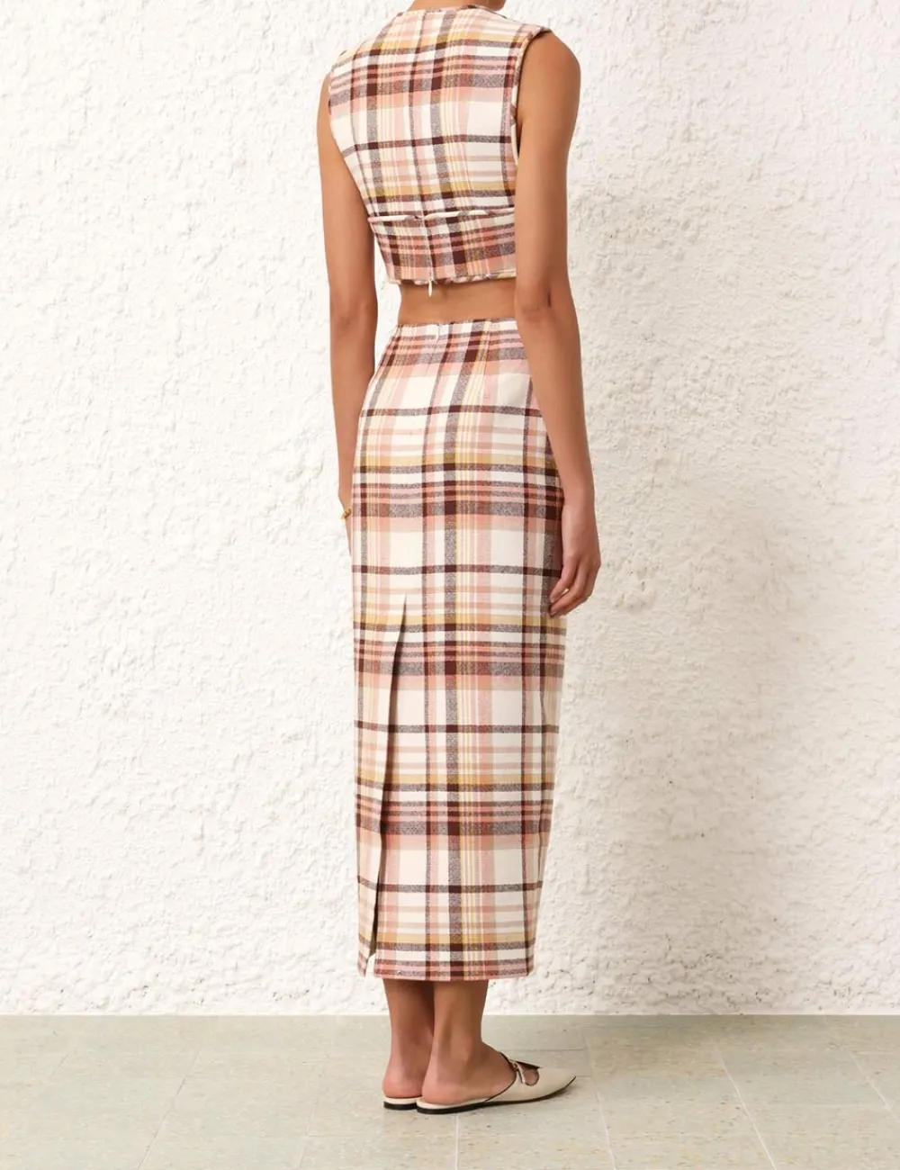ZIMMERMANN In Focus<Matchmaker Check Bow Bodice