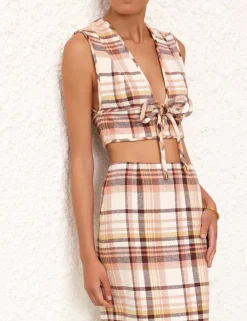 ZIMMERMANN Clothing<Matchmaker Check Bow Bodice