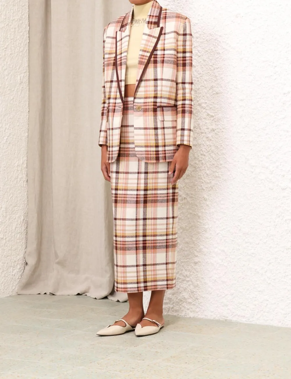 ZIMMERMANN Clothing<Matchmaker Check Jacket