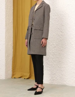 ZIMMERMANN Clothing<Matchmaker Check Mod Coat