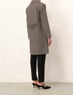 ZIMMERMANN Clothing<Matchmaker Check Mod Coat
