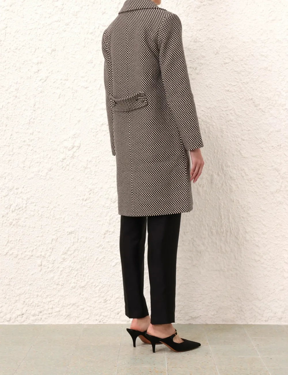 ZIMMERMANN Clothing<Matchmaker Check Mod Coat