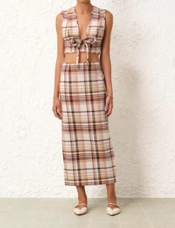 ZIMMERMANN Clothing<Matchmaker Check Pencil Skirt