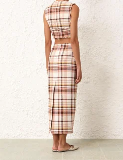ZIMMERMANN Clothing<Matchmaker Check Pencil Skirt