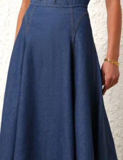 ZIMMERMANN Denim<Matchmaker Denim Flare Skirt