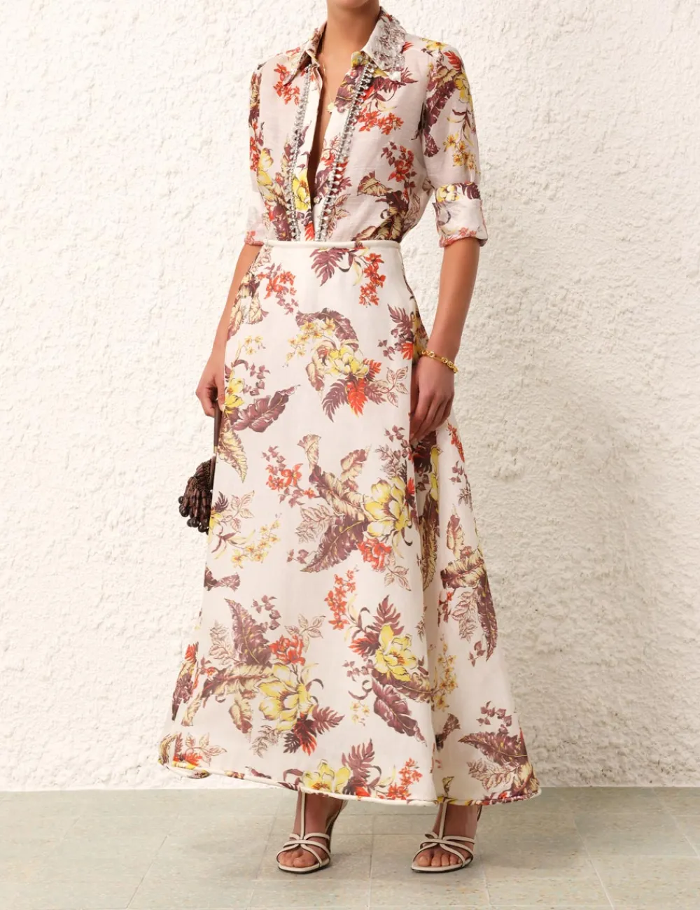 ZIMMERMANN Skirts<Matchmaker Floral Flare Skirt