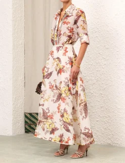 ZIMMERMANN Skirts<Matchmaker Floral Flare Skirt