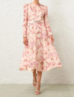 ZIMMERMANN Dresses<Matchmaker Floral Midi Dress
