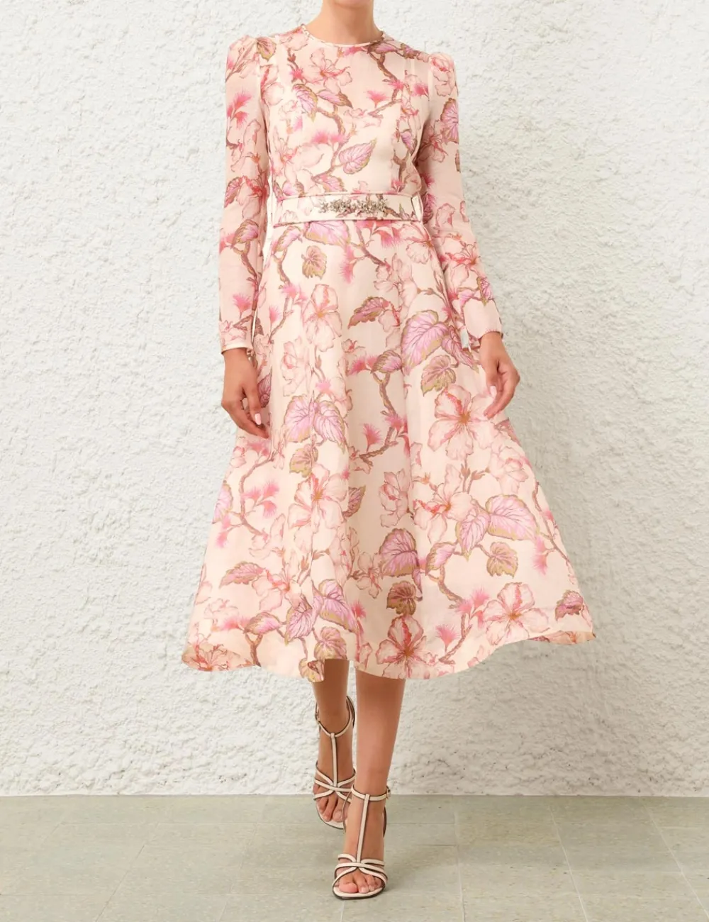 ZIMMERMANN Dresses<Matchmaker Floral Midi Dress