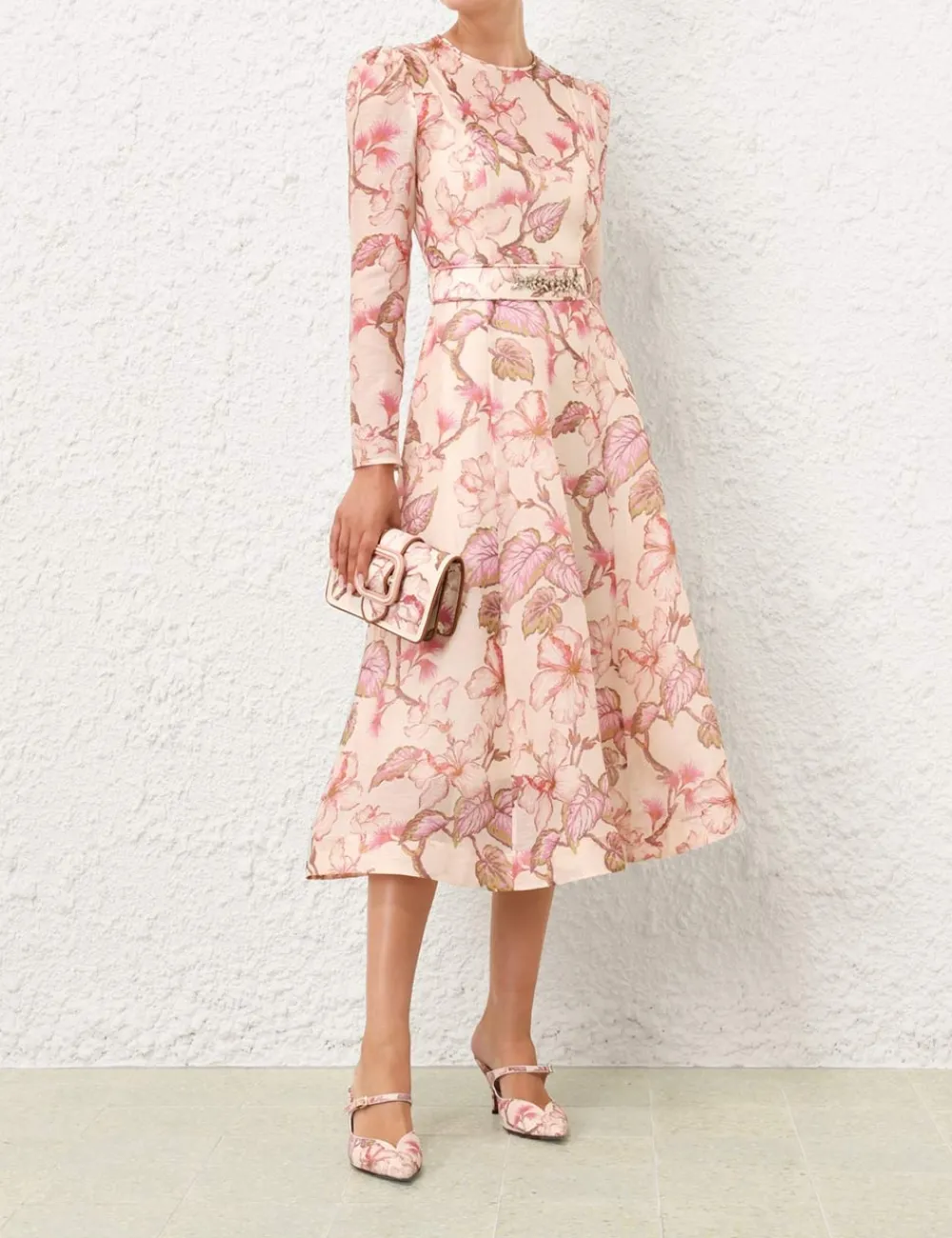 ZIMMERMANN Dresses<Matchmaker Floral Midi Dress