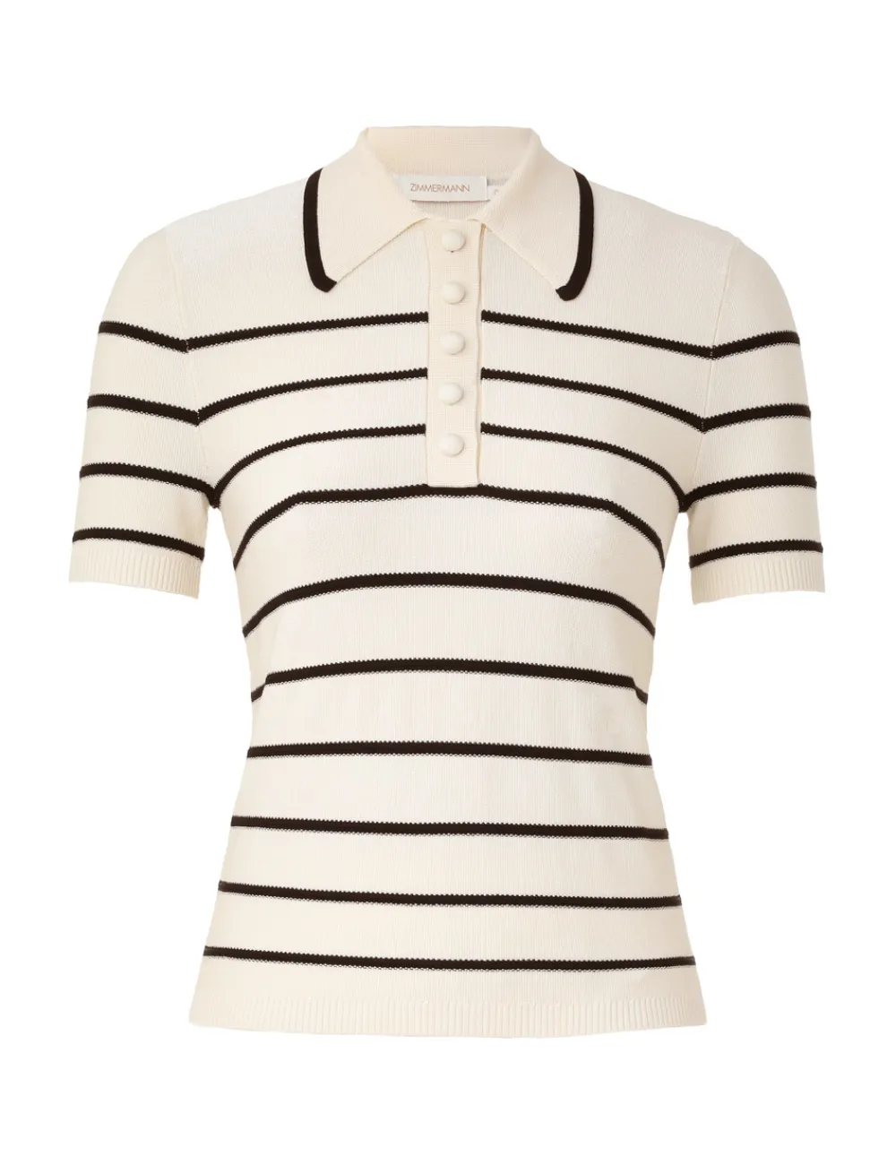 ZIMMERMANN Knitwear<Matchmaker Knit Stripe Polo